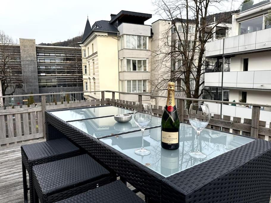 Maisonette-Apartment Mit Grosser Terrasse Im Zentrum Von Brégence Extérieur photo